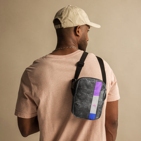 Drag Pride Grunge Stripe Crossbody Bag